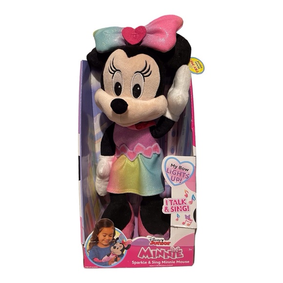 Disney Other - Just Play 2021 Disney Junior Minnie Sparkle&Sing Minnie Mouse. I Talk&Sing. A1.